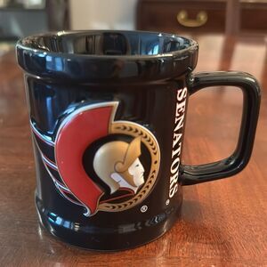 NHL Ottawa Senators Hockey Black Coffee Tea Mug Cup Official Licensed